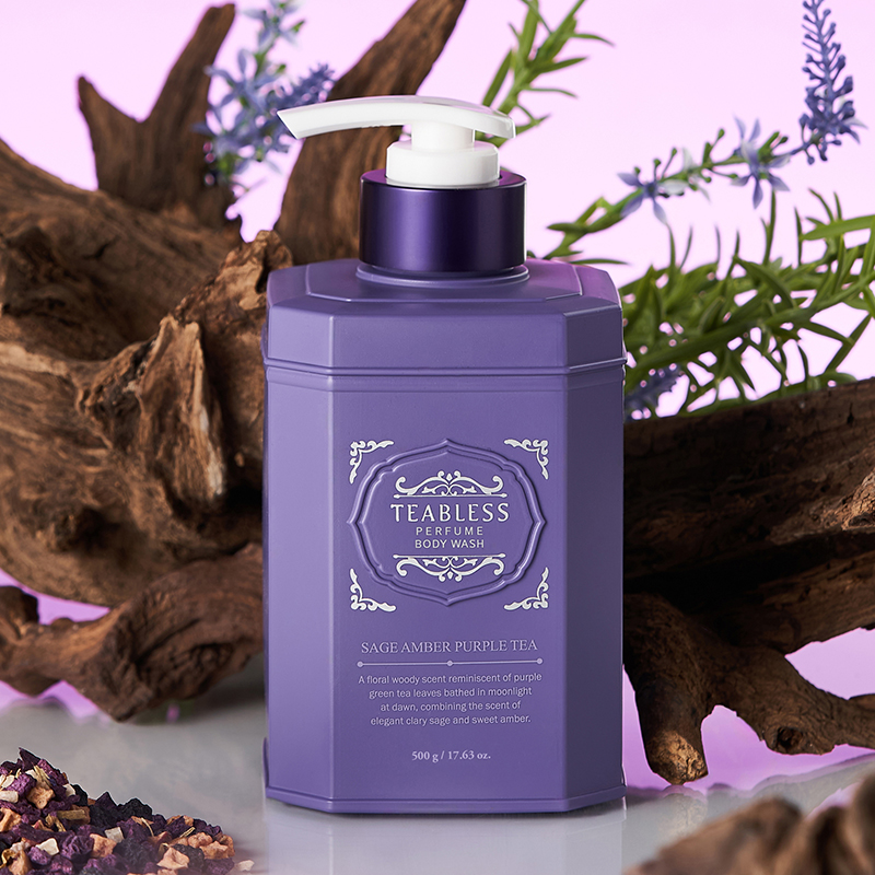티블레스 퍼퓸 바디워시 세이지 앰버 퍼플티, 500g